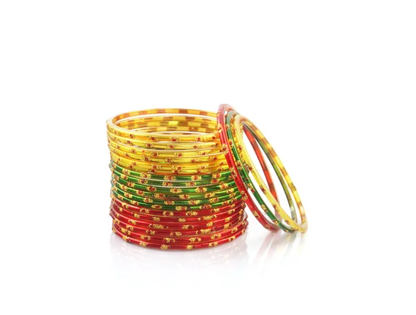 Casamento colorido vidro Bangles — Fotografia de Stock