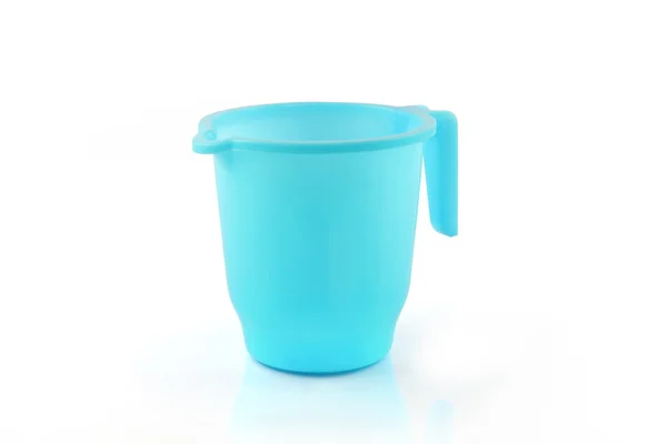 Plastic measuring jug — Stock Photo, Image