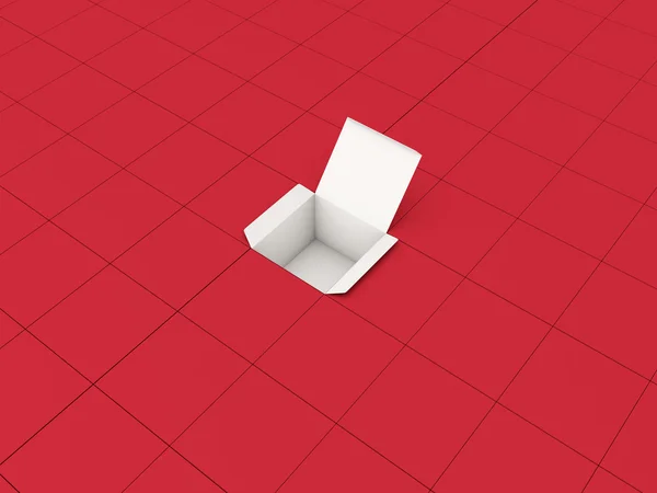 Caixas de papelão - 3D renderizado Imagem — Fotografia de Stock