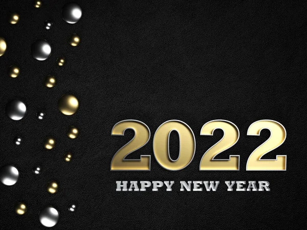 Nyår 2022 Kreativ Design Koncept Rendered Image — Stockfoto