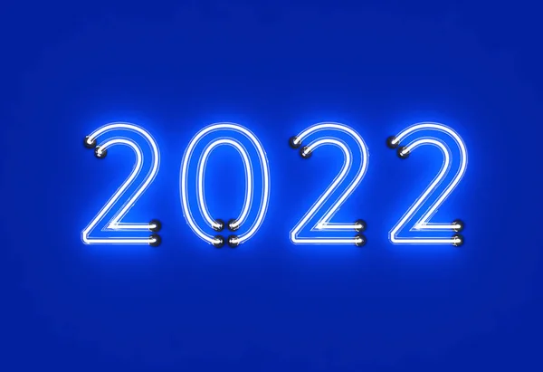 Ano Novo 2022 Conceito Design Criativo Imagem Renderizada — Fotografia de Stock