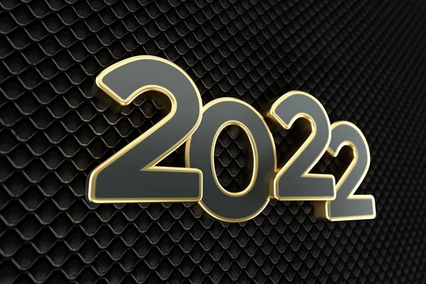 Nieuwjaar 2022 Creatief Ontwerpconcept Rendered Image — Stockfoto