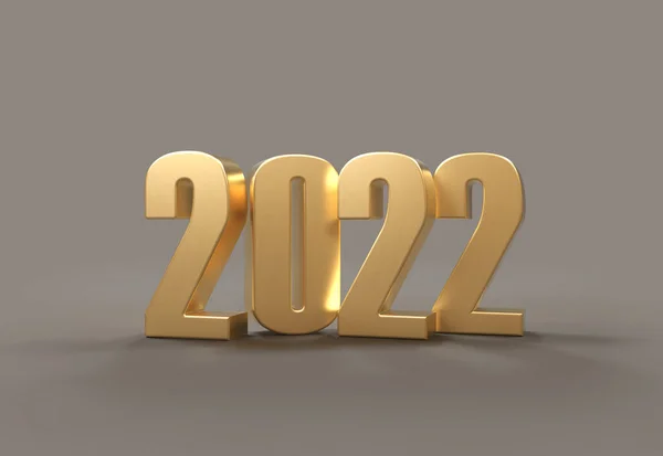 Anul Nou 2022 Concept Design Creativ Imagine Redată — Fotografie, imagine de stoc