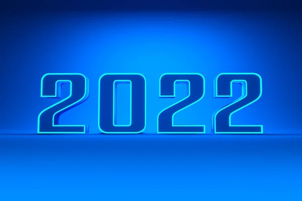 Yeni Yıl 2022 Yaratıcı Tasarım Konsepti Hazırlanmış Resim — Stok fotoğraf