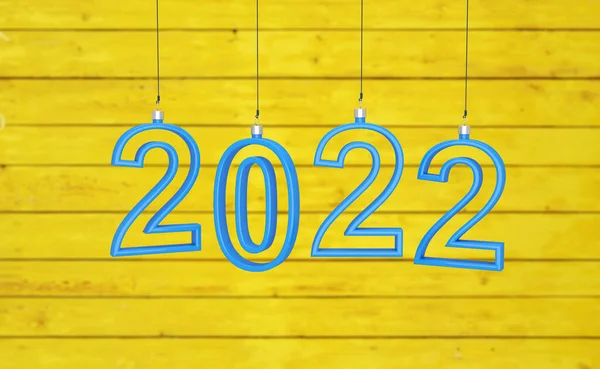 Nuovo Anno 2022 Creative Design Concept Immagine Resa — Foto Stock