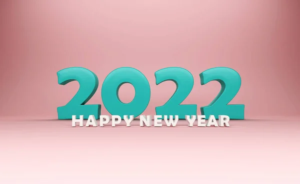 Nyår 2022 Kreativ Design Koncept Rendered Image — Stockfoto