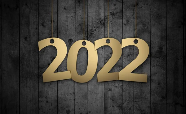 Νέο Έτος 2022 Creative Design Concept Επεξεργασμένη Εικόνα — Φωτογραφία Αρχείου