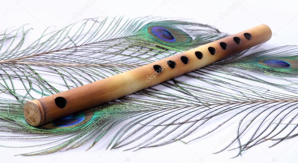 Indian Flute With Peacock Feather Stock Photo by ©shyamala 88710530