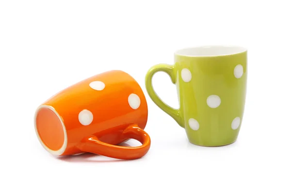 Colourful Ceramic Coffee Cups — Stock Photo, Image