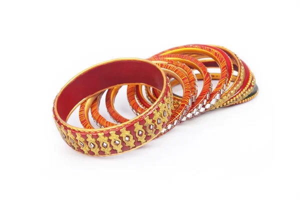 India tradicional colorido brazaletes — Foto de Stock
