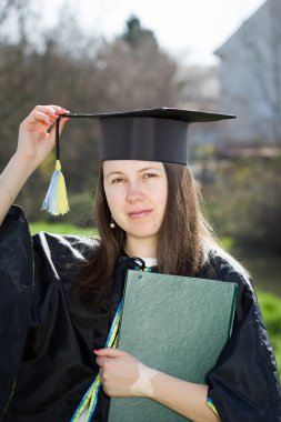 Oldukça zeki kolej / Üniversite öğrenci / kız graduati sonra