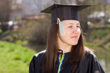 Oldukça zeki kolej / Üniversite öğrenci / kız graduati sonra