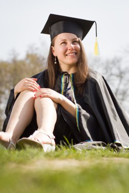 Oldukça zeki kolej / Üniversite öğrenci / kız graduati sonra