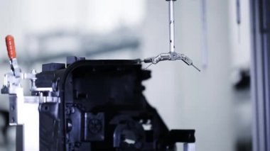 CMM, 3D otomatik ölçüm sistemi, otomotiv endüstriyel konsepti, akıllı fabrika...