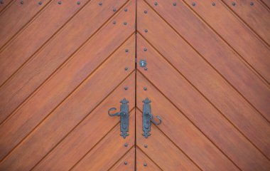 Arkaplan ya da doku olarak eski tarihi ahşap kapı