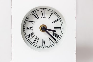 Retro vintage beyaz tarzı saat