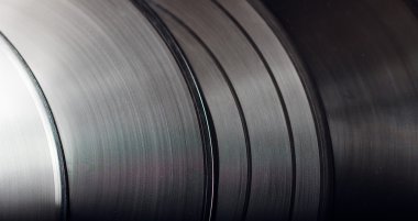 Siyah vynyl kayıtları