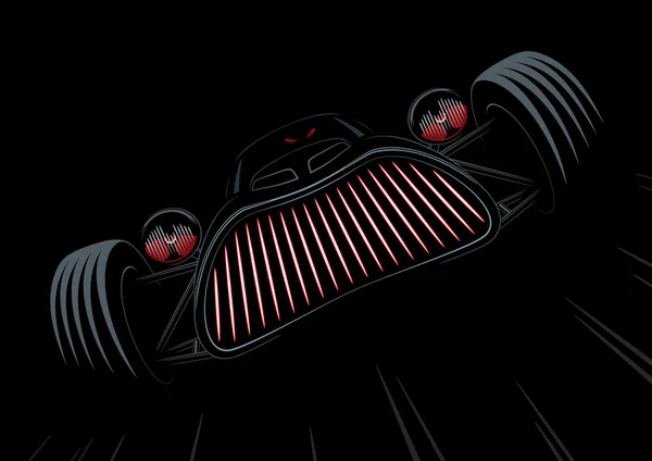 Retro styled monster car Stock Vector