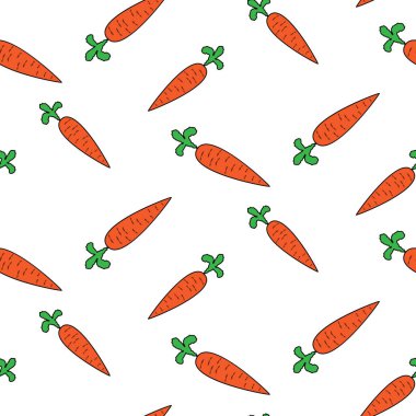 Kusursuz desenli havuç. Beyaz arka planda havuçlar.