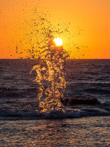 Respingo ao pôr do sol — Fotografia de Stock