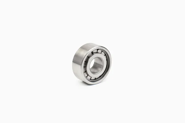 Close-up bearings spare part of mechanical on the white background. — Stock Photo, Image