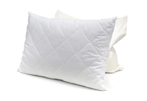 Primer plano de la almohada sobre fondo blanco - aislado — Foto de Stock