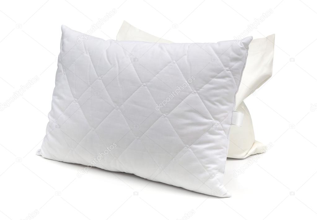 Close up of pillow on white background - isolated