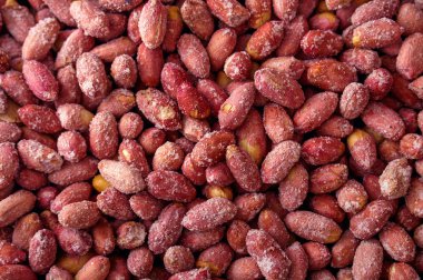 Kavrulmuş kırmızı fıstık çekirdeği arka plan