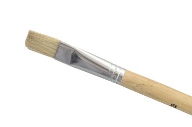 Paint brush with clipping path isolated on white