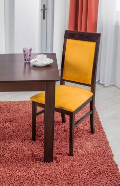 Basit ahşap yemek masa ve sandalye iç - studio ambie