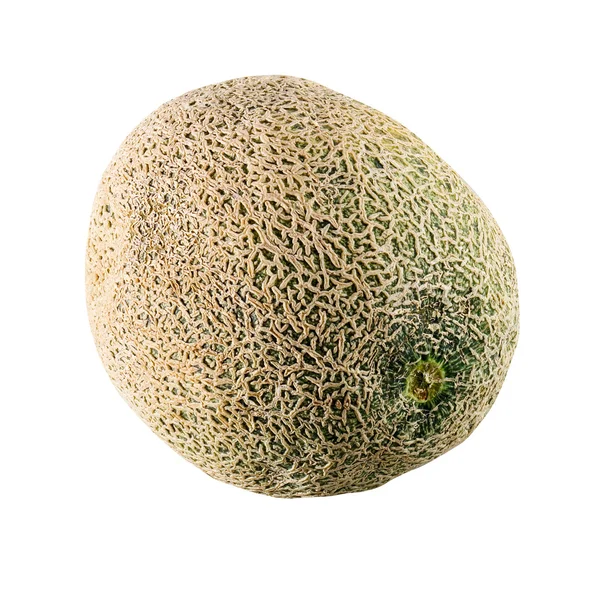 Muskmelone Cantaloupe Melone isoliert auf weißem Hintergrund — Stockfoto