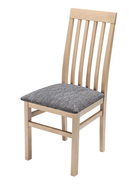 クリッピングパスを持つ白い背景に隔離された木製の椅子 — ストック写真
