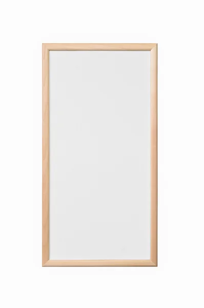 Полотно білого художника в рамці ізольовано на білому з відсічним па — стокове фото