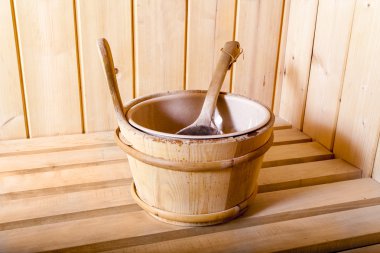 Sauna iç rahat ahşap Oda spa kapalı detayları