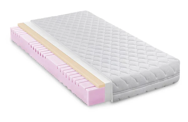 Memory foam - materasso in lattice sezione trasversale foto illustrazione - alta qualità moderna — Foto Stock