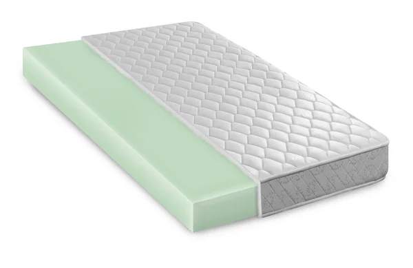 Memory foam - latex matras cross sectie foto illustratie - Hallo kwaliteit modern — Stockfoto