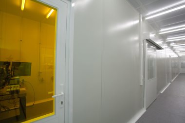 Cleanroom in nuclear research centre, hall