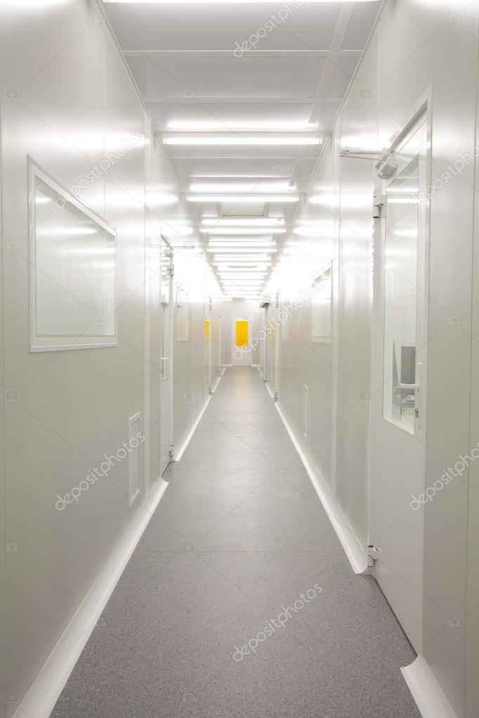 Cleanroom in nuclear research centre, hall
