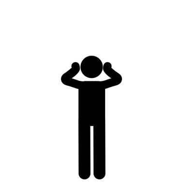 Kulakları tıkayan çöp adam sesi engelliyor.