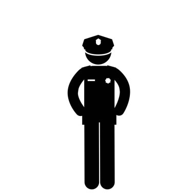 Çubuk adam polis göreve hazır..