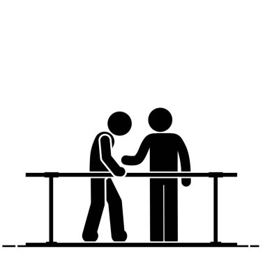 Therapist guiding patient through daily physiotherapy exercises.