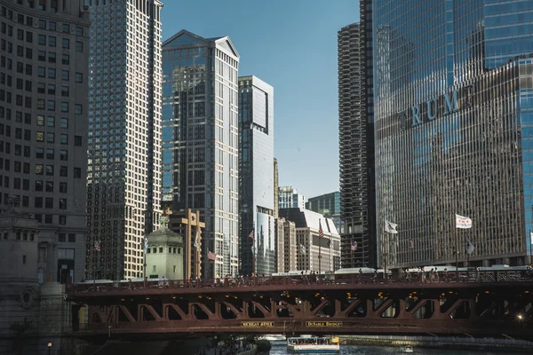 Belvárosában Chicago város — Stock Fotó