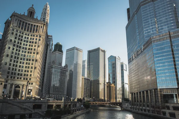 Belvárosában Chicago City View 05 — Stock Fotó
