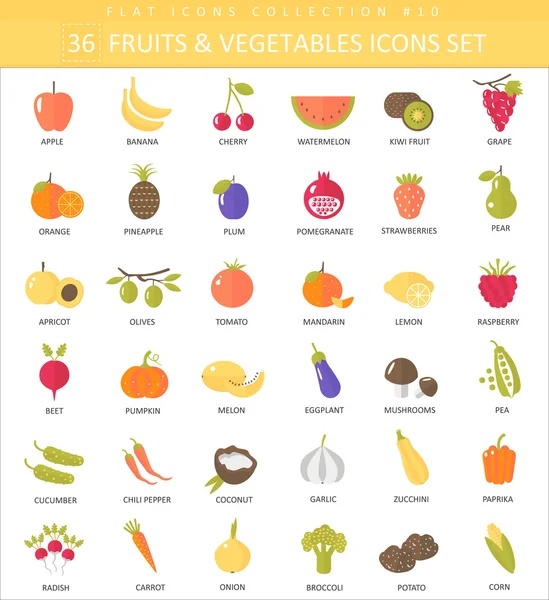 Vector legumes e frutas esboço ícone definido. Design elegante estilo linha fina . — Vetor de Stock