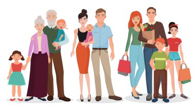 Mutlu aile detaylı çiftler bebek çocuk ile ayarla.