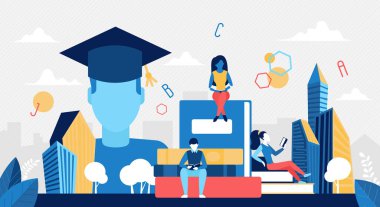 Eğitim teknolojisi, öğrencilerle dijital kütüphane kavramı