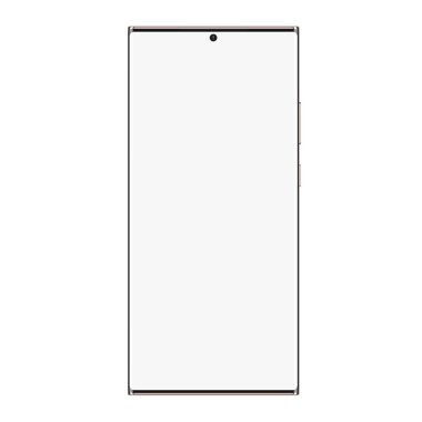 Boş ekran ile akıllı telefon gerçekçi ön görünüm