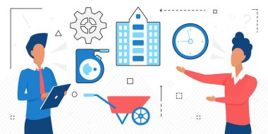 İnşaat mühendisleri, inşaatçılarla birlikte zaman kavramına göre inşaat üzerinde çalışıyorlar.