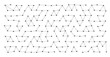 Temiz beyaz izole bir zemin üzerinde elmas benzeri yüzeyler oluşturan soyut geometrik ağ, teknoloji, bilim veya veri temaları vektör illüstrasyonu için idealdir.