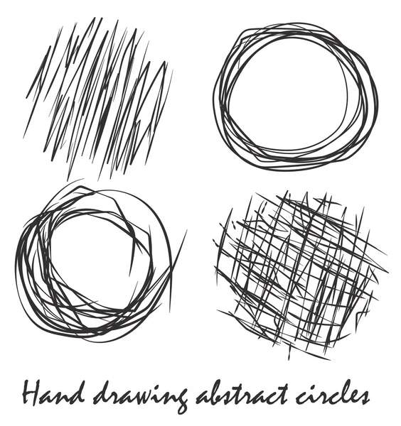 Abstract cirkels Painted met de hand — Stockvector